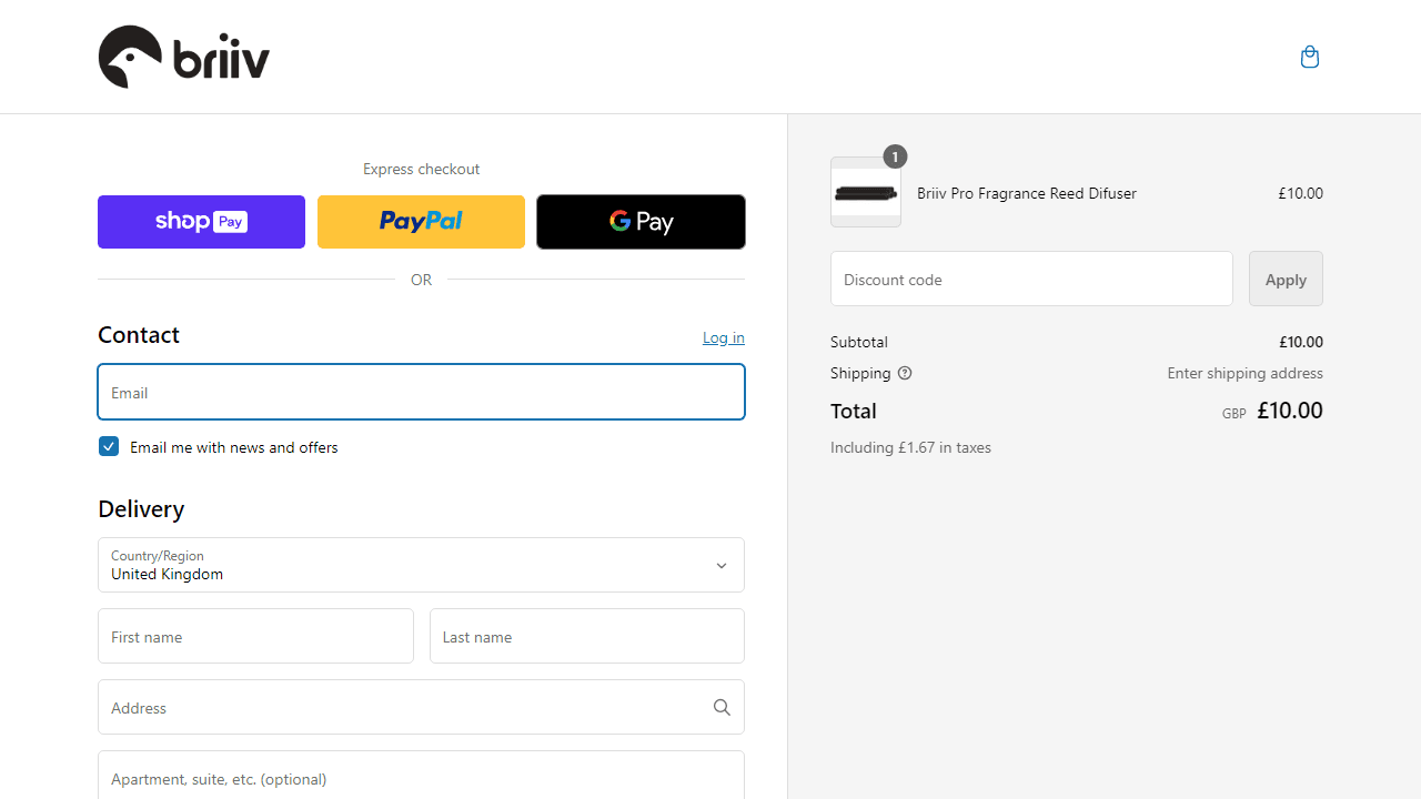 How to apply Briiv.co.uk coupon code